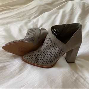 Vince Camuto Lorva Suede Perforated Ankle Bootie
